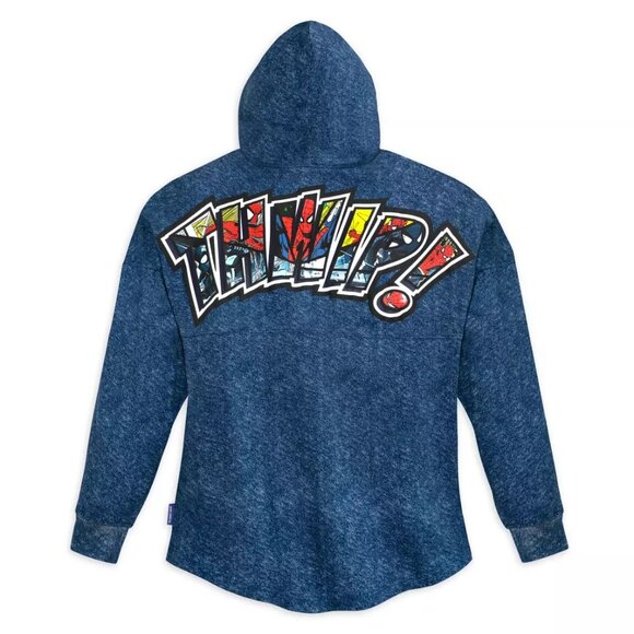 Marvel Spirit Jersey Blue Spiderman 60th Anniversary Hoodie - Size Large - NWT - Picture 3 of 7